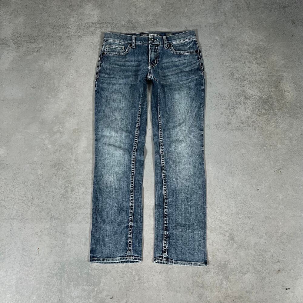 Straight Leg Mid Rise BKE Carter Classic Fit Women's Denim Size 30